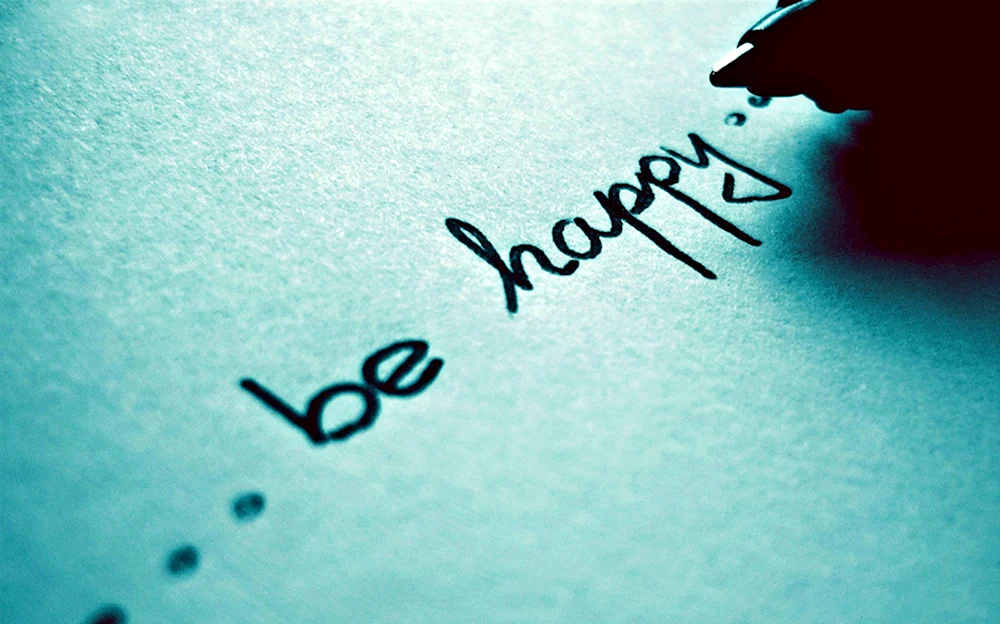 Be Happy надпись