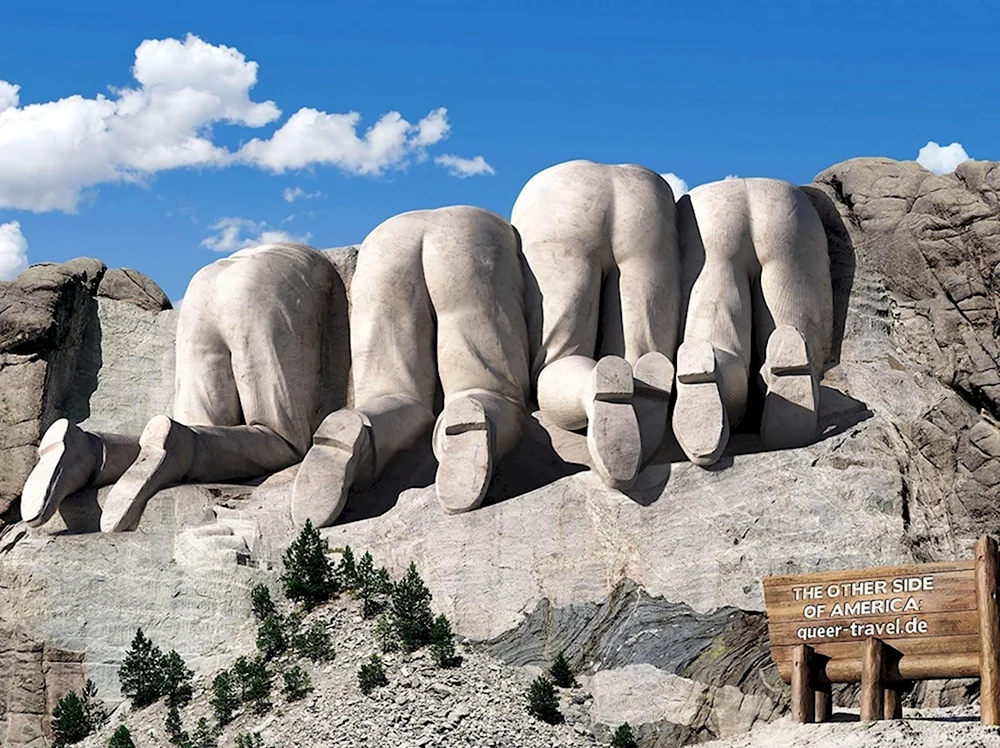 Canadian Side of Mount Rushmore