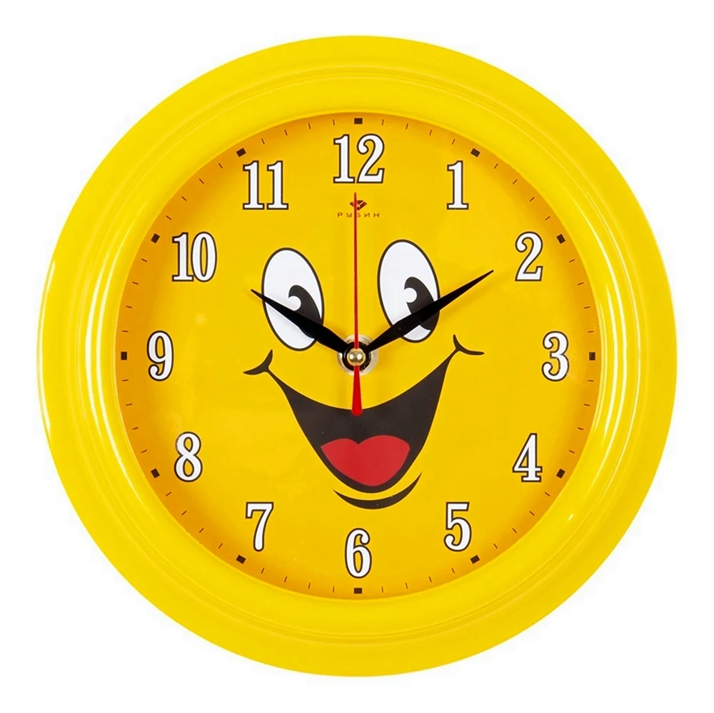 Часы настенные 21 век смайлик 6026-165