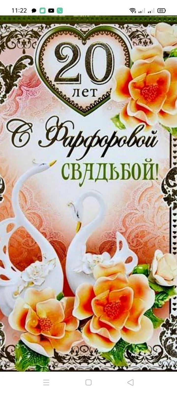 Фарфоровая свадьба