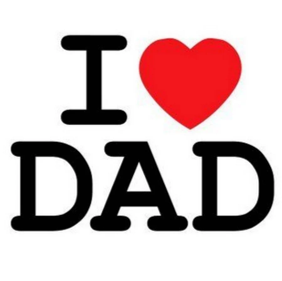 I Love dad надпись