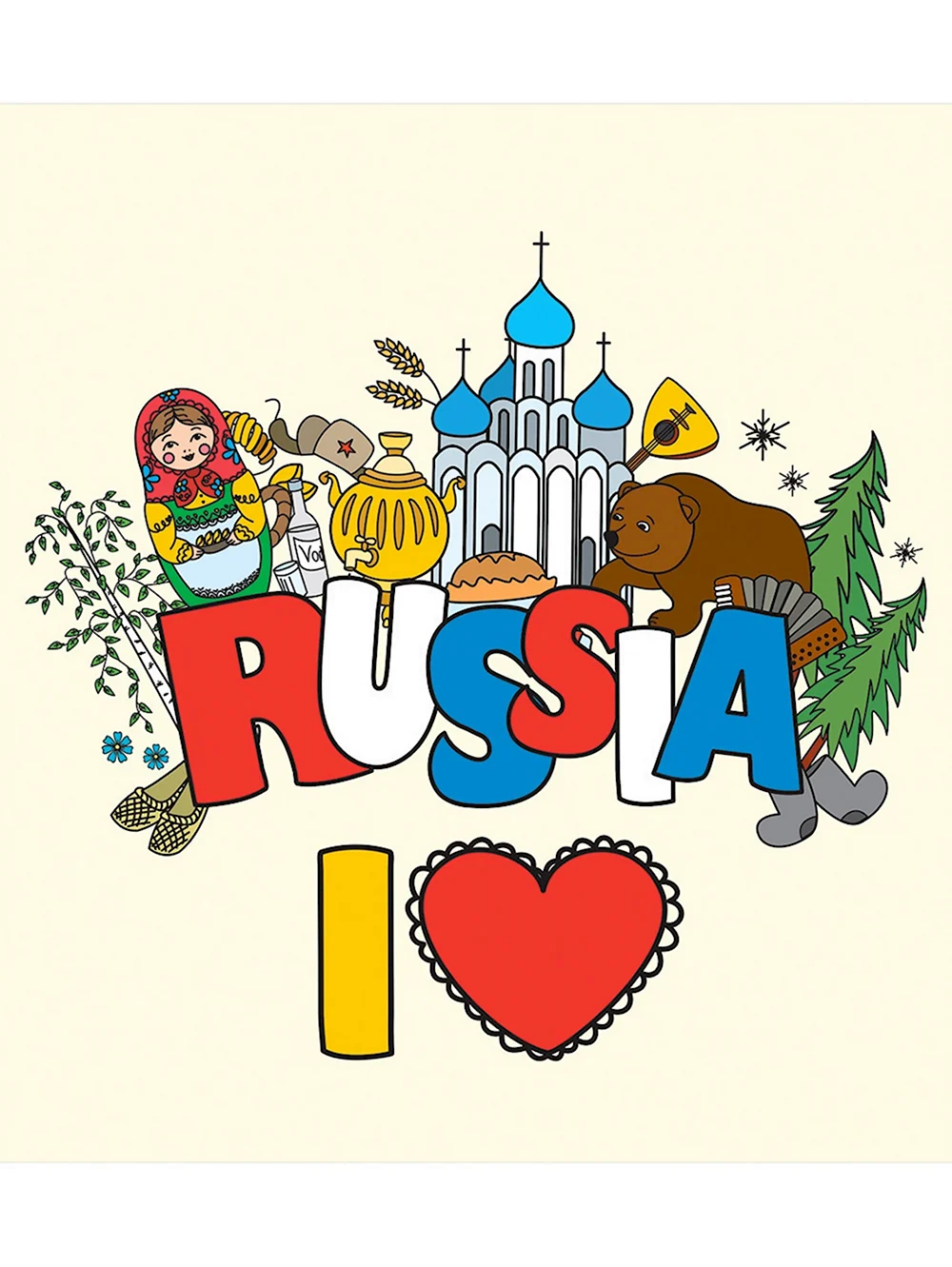 I Love Russia надпись