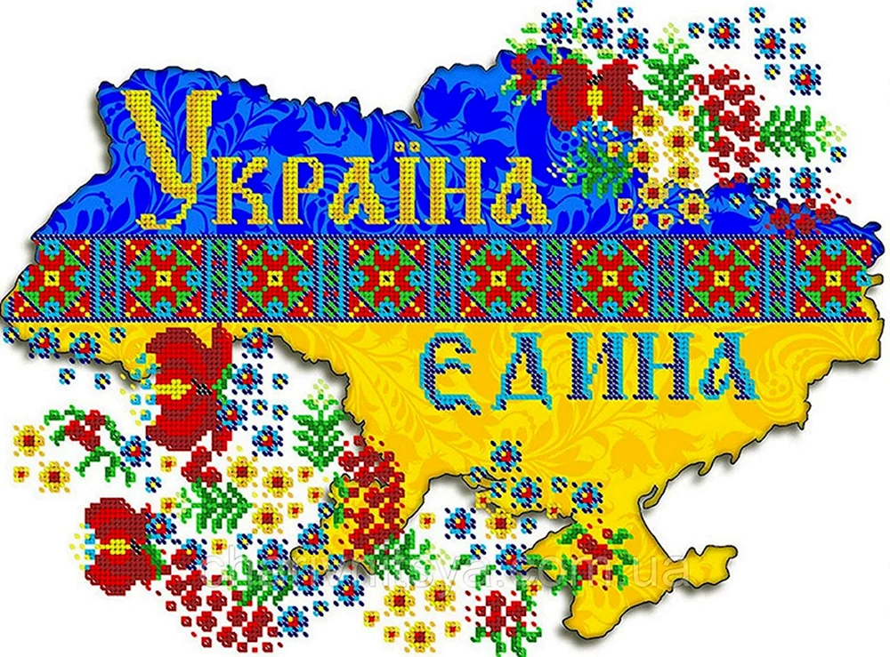 Карта Украины для детей