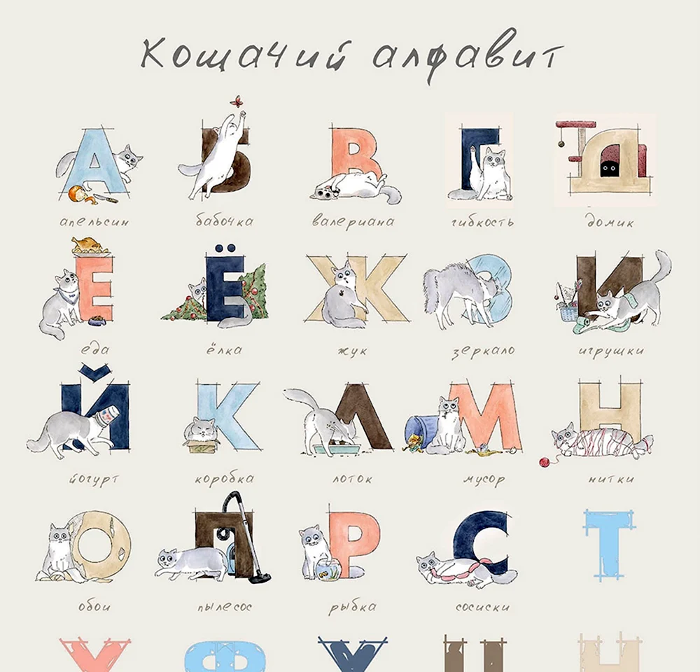 Кошачий алфавит