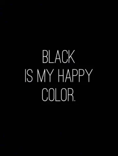 Любимый цвет черный
