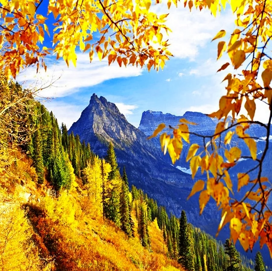 Осень в горах сказочно