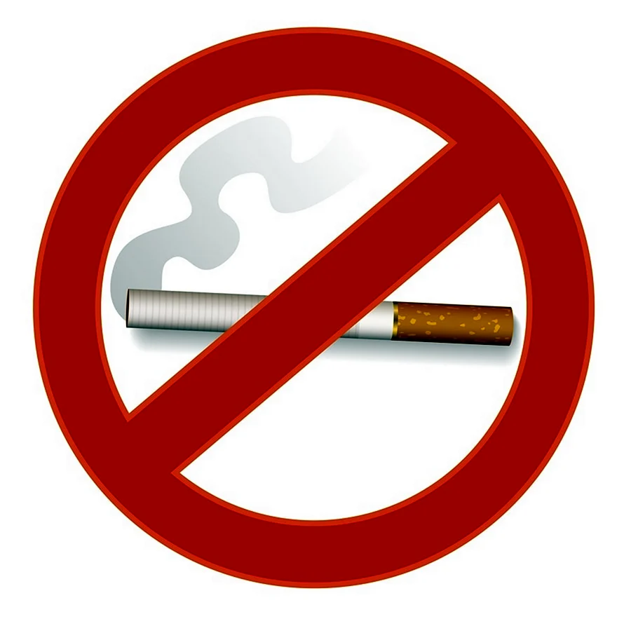 Отказ от курения на прозрачном фоне