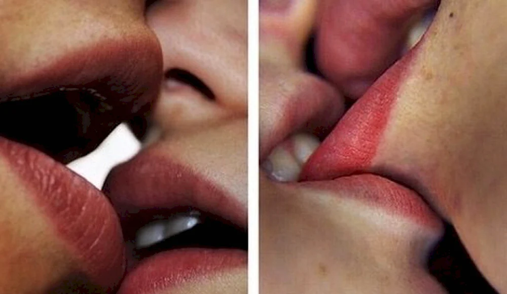 Поцелуй с укусом в губу