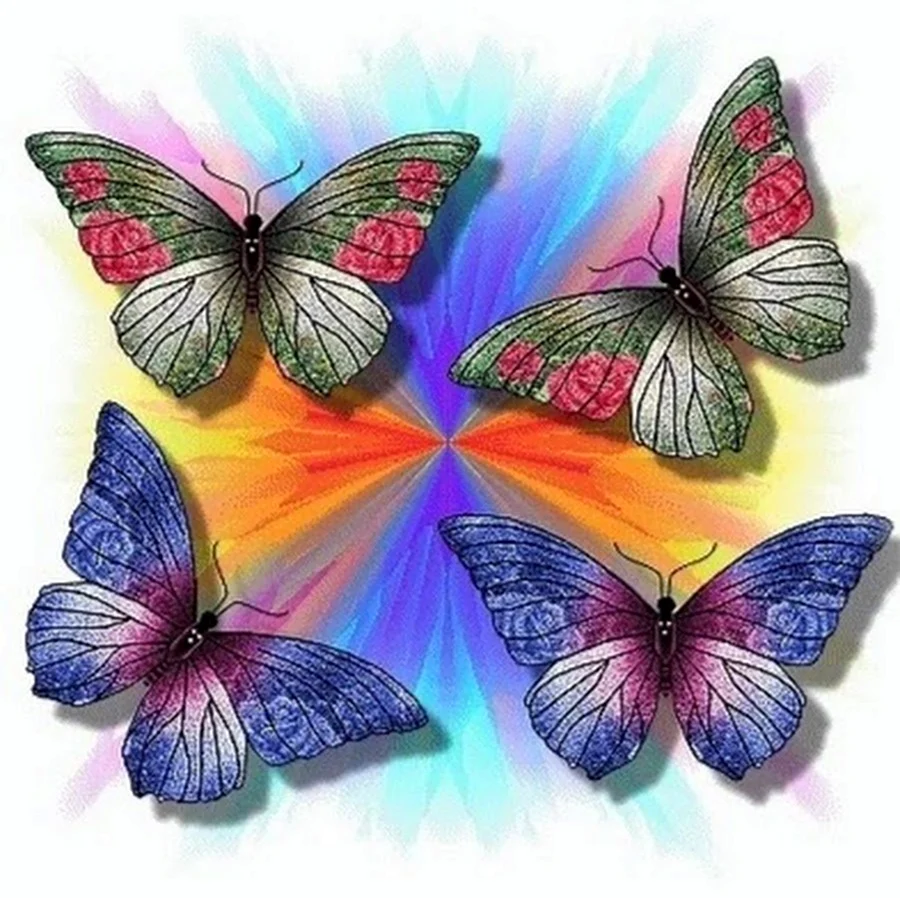 Поздравления с бабочками
