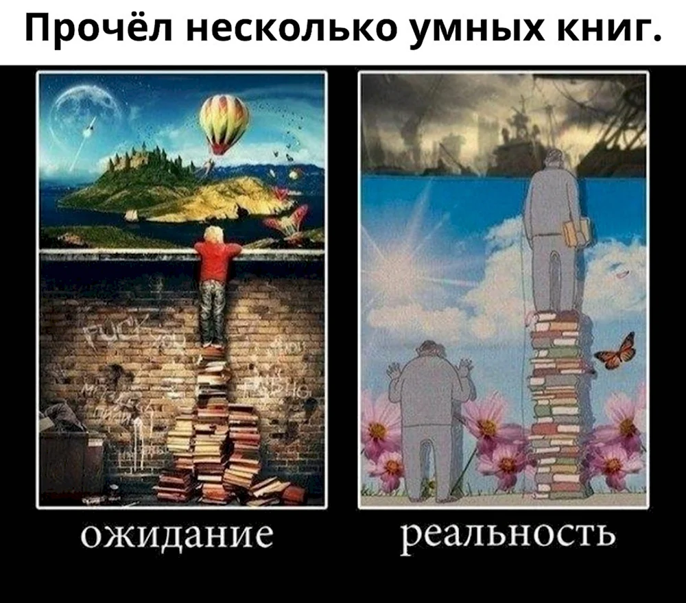 Прочел несколько умных книг ожидание реальность