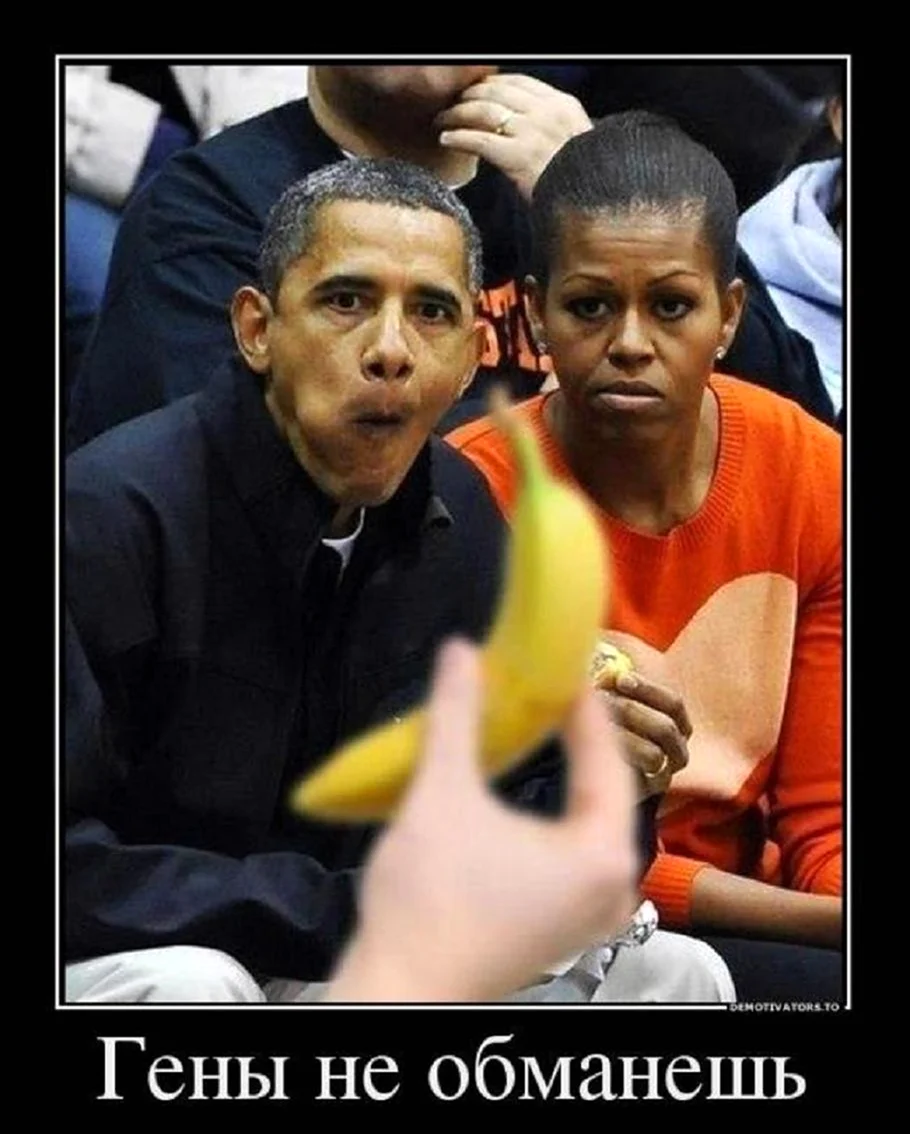 Роднина Обама банан