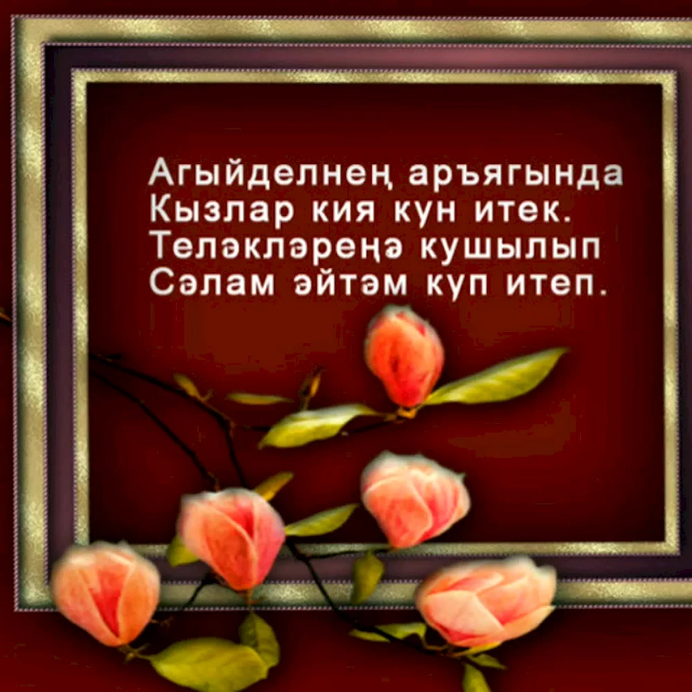 Слова благодарности за поздравления на татарском языке