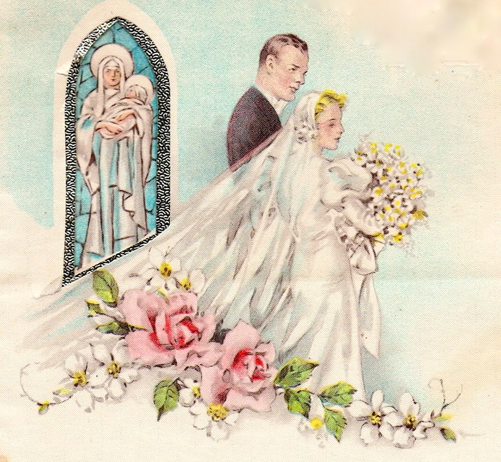 Старинные Свадебные открытки