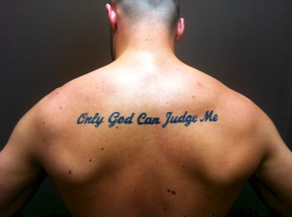Only God can judge me (ID: )