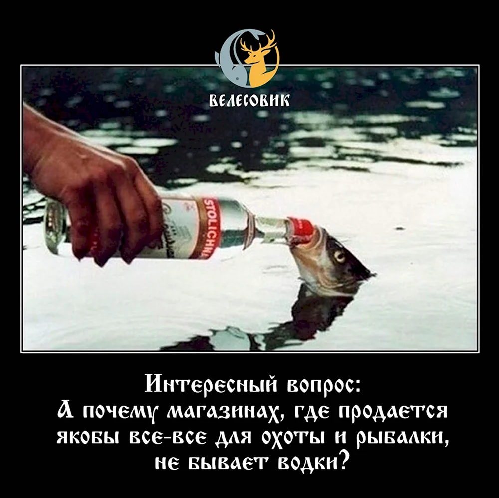 Водка на рыбалке