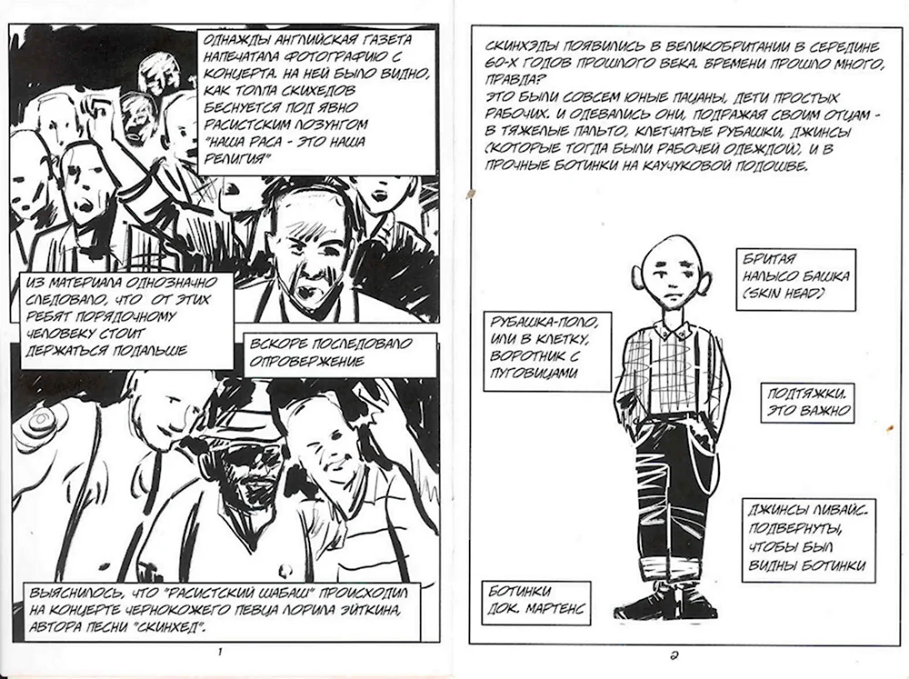 Заметки из газеты про скинхедов