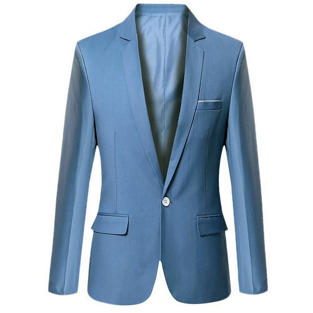 2022 Business Blazers Spring autumn Formal mens Coat male Fashion Solid Color long Sleeve Lapel Slim Fits Dress Suit Jacket