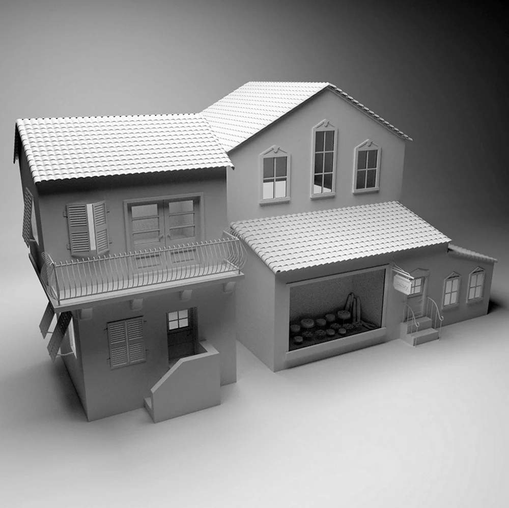 3d моделирование домов Blender