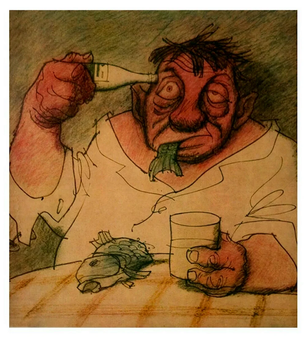 Алкоголизм иллюстрации