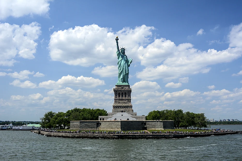 Америка Нью-Йорк статуя свободы