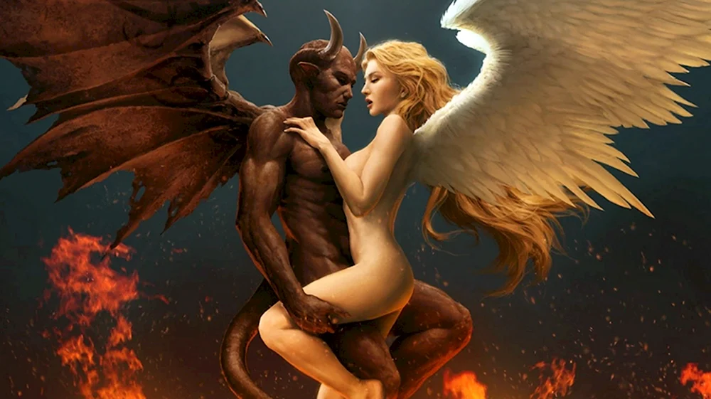 Ангел и демон расправили Крылья