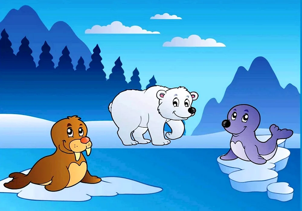 Арктика картинки для детей
