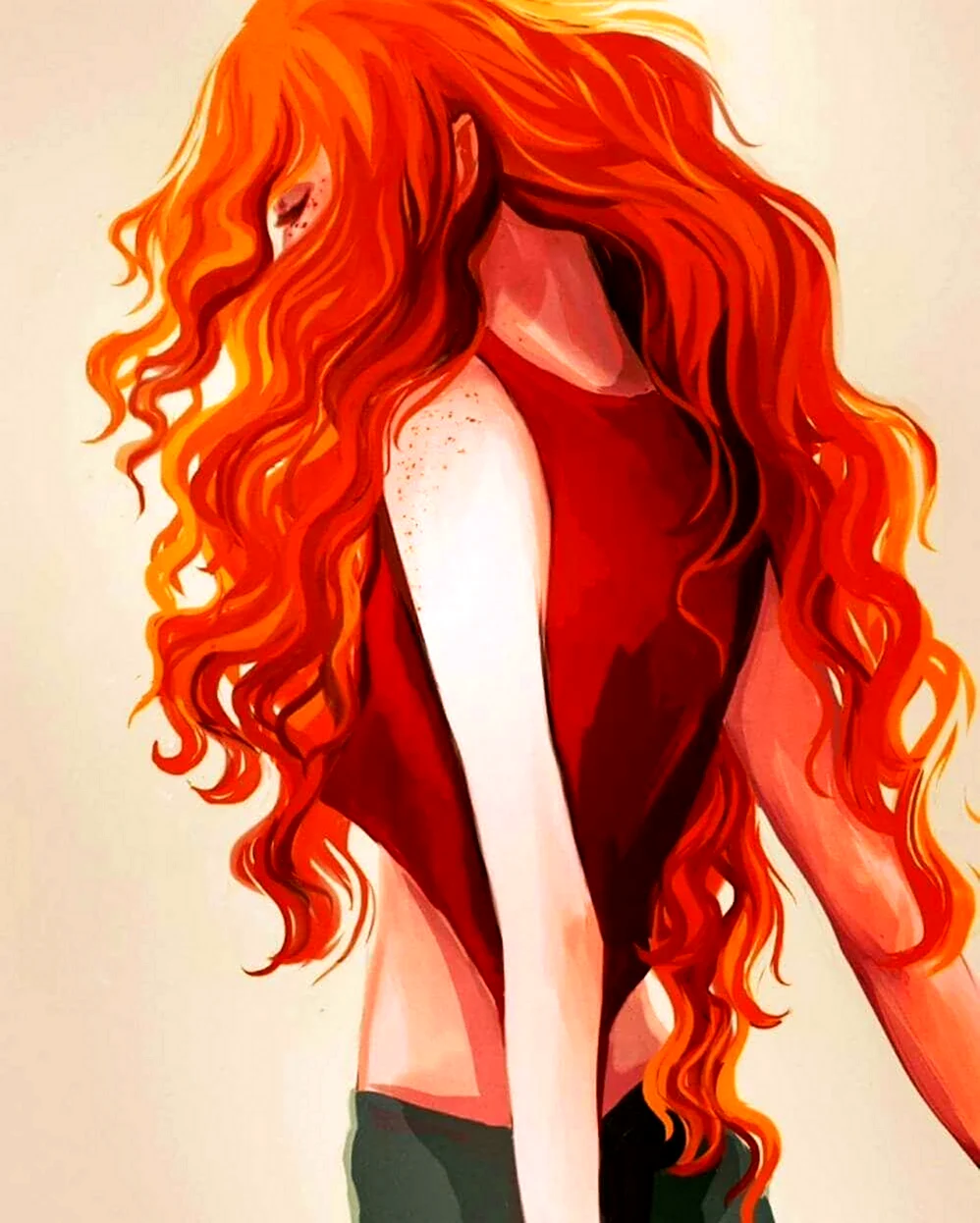 Арты с рыжими волосами
