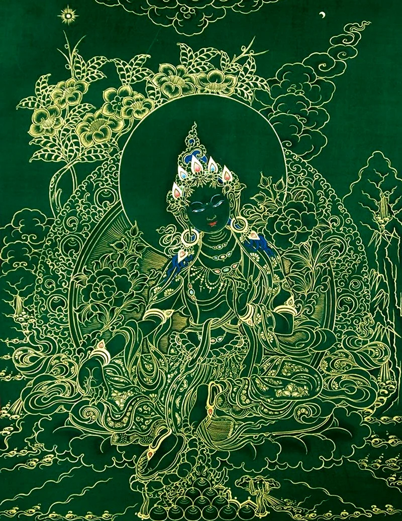 Богиня зеленая тара