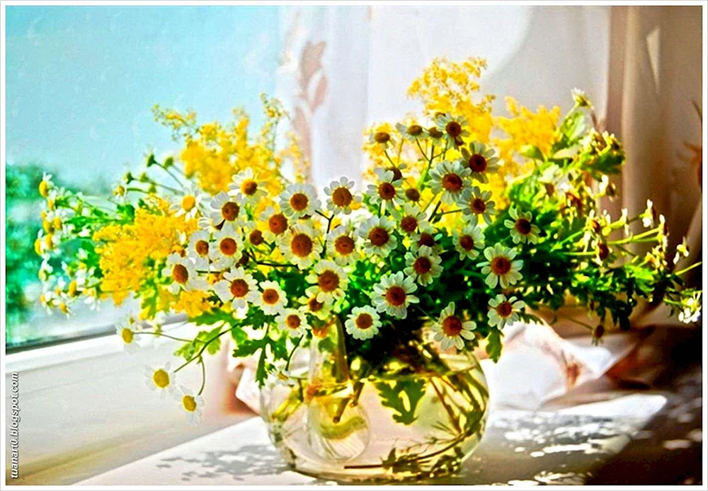 Букет цветов Солнечный
