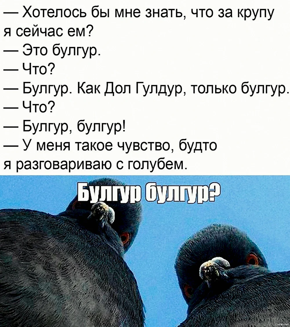 Булгур булгур с голубем