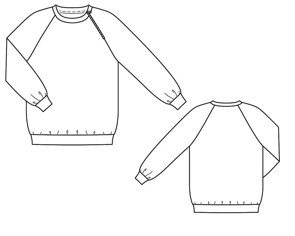 Бурда свитер с регланом