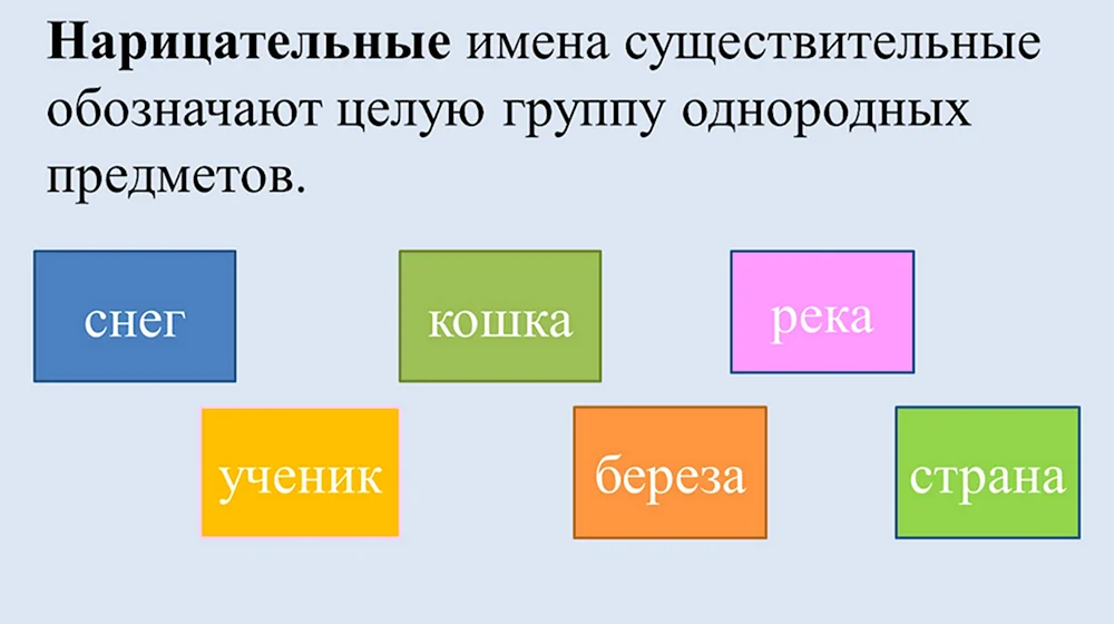 Что обозначают нарицательные имена существительные