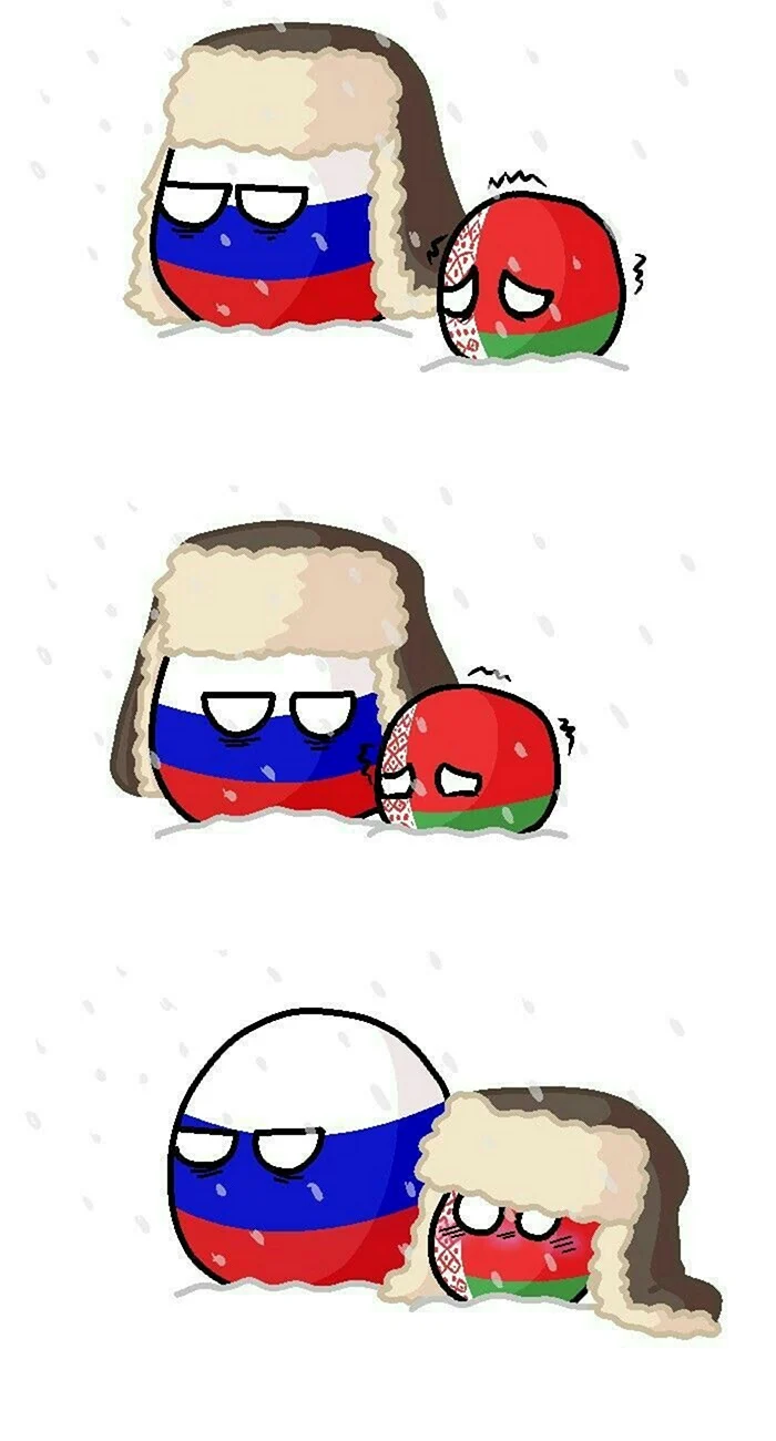 Countryballs Россия и Беларусь