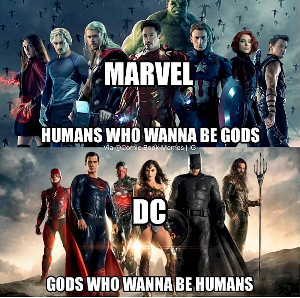 DC & Marvel мемы