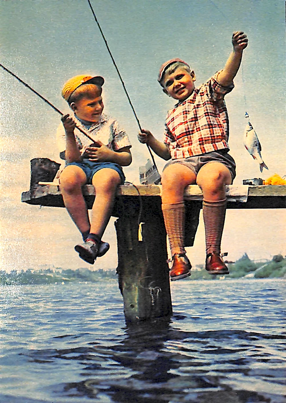 Дети на рыбалке СССР
