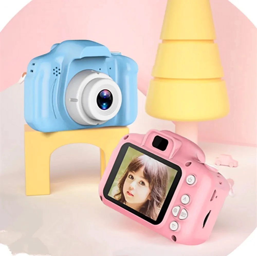 Детский фотоаппарат x2 цифровой розовый 1080p t4