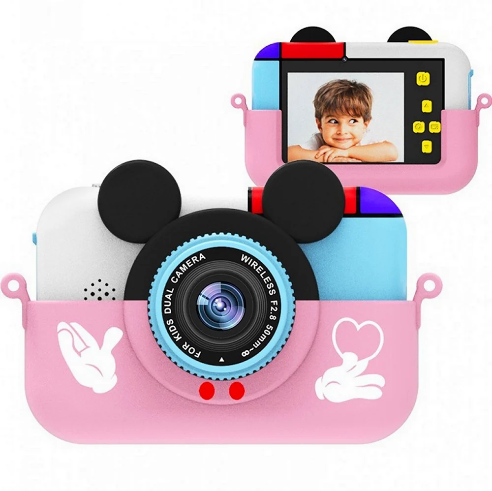 Детский цифровой фотоаппарат камера Микки Маус childrens fun Camera Mickey Mouse