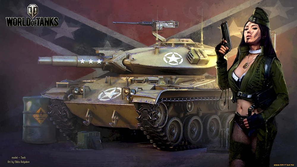 Девушка танкист World of Tanks