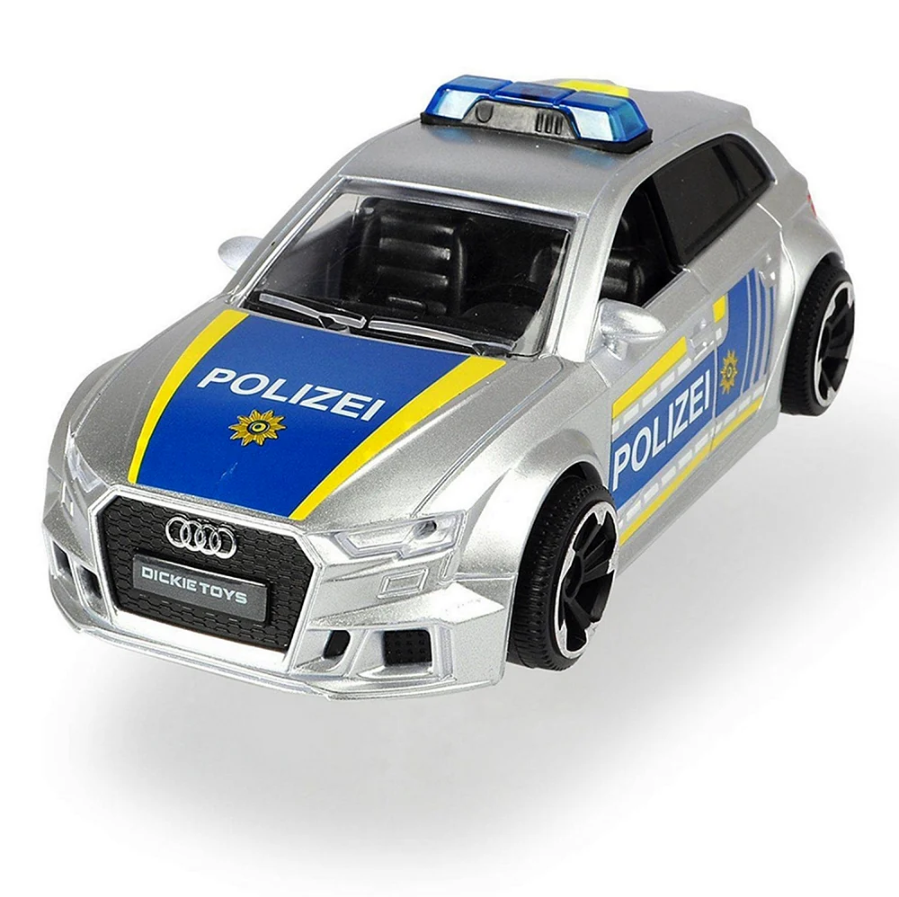 Dickie Toys Полицейская машина Audi rs3фрикционная 15см