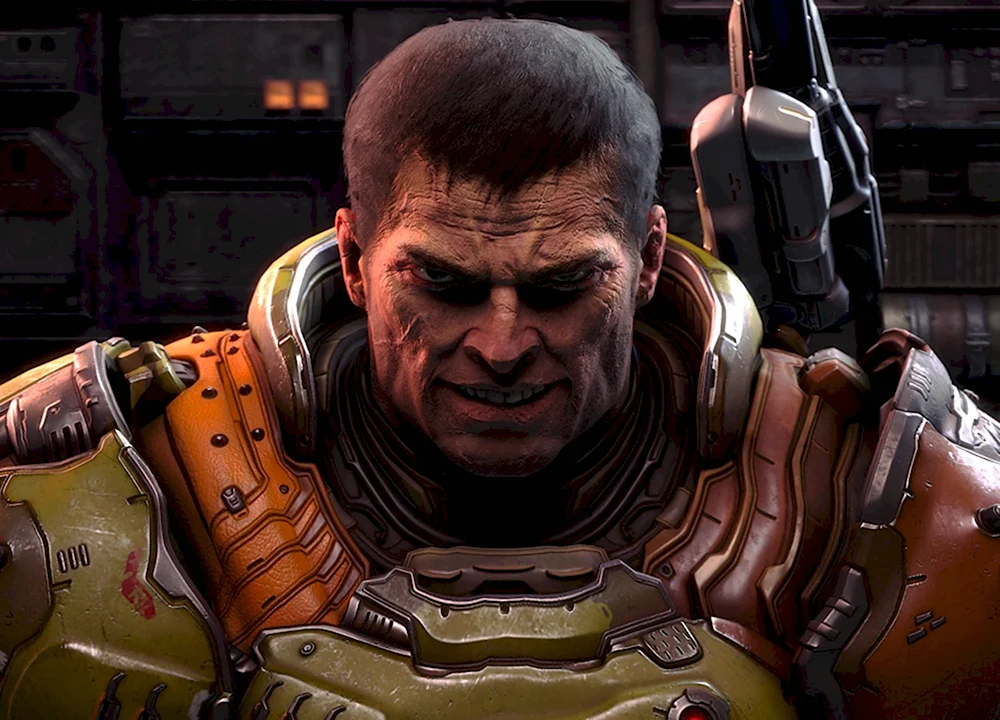 Doom Slayer face