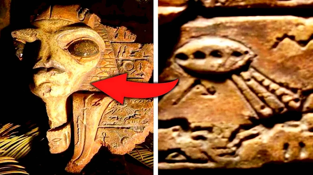 Древние фрески Египта НЛО