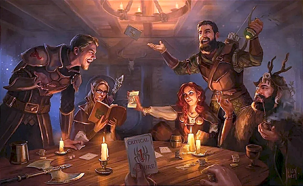 Dungeons and Dragons таверна арт