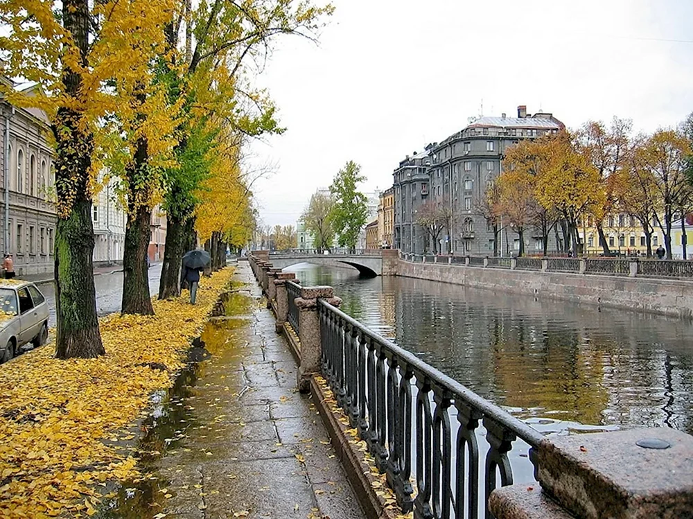 Фотографии Крюкова канала осенью в Санкт Петербурге