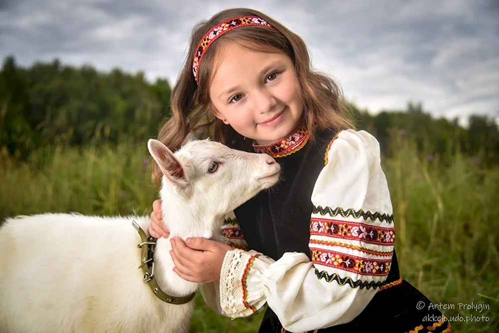 Фотосессия в стиле алёнушка и братец Иванушка