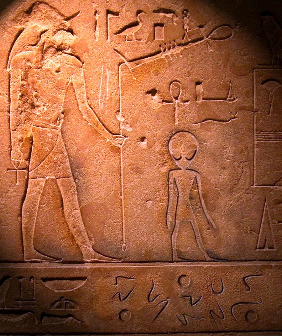 Фрески древнего Египта НЛО