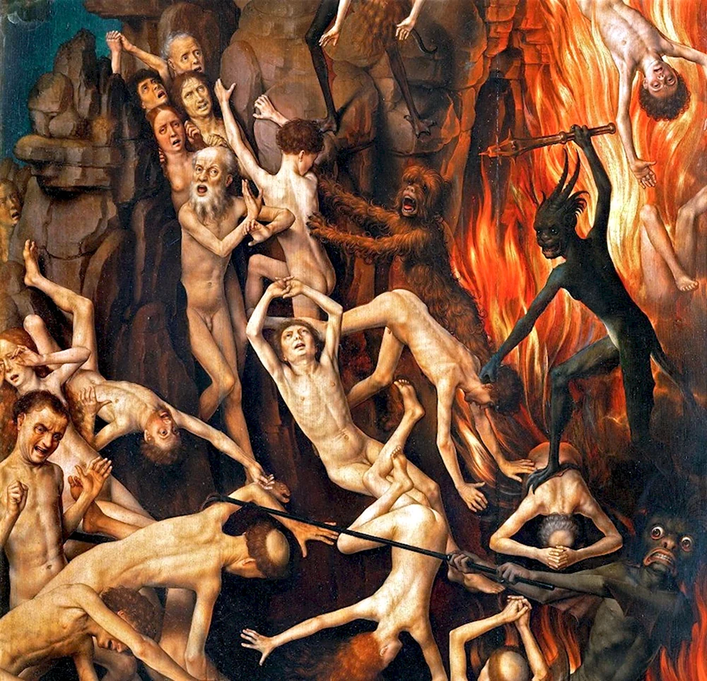 Ганс Мемлинг мучение грешников в аду