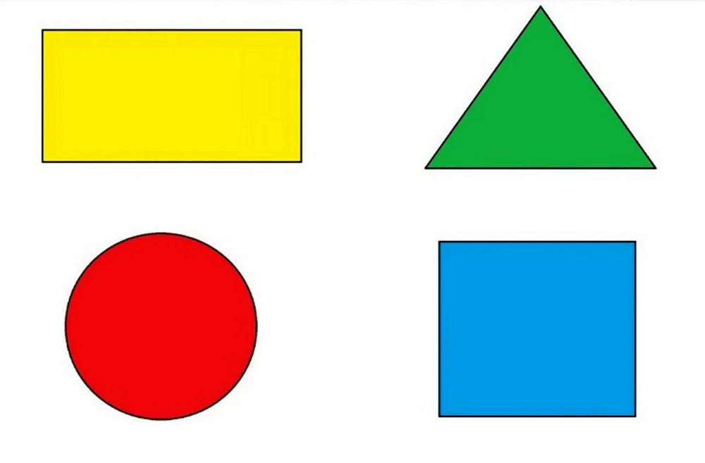Геометрические фигуры круг квадрат треугольник прямоугольник