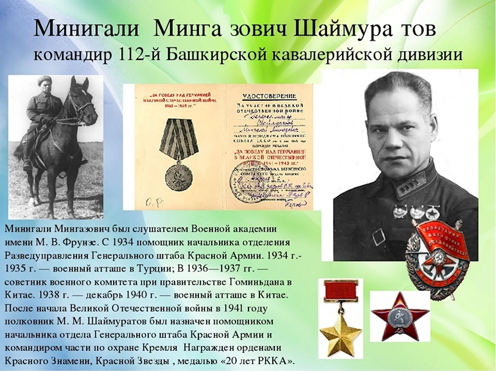 Герои Великой Отечественной войны Шаймуратов