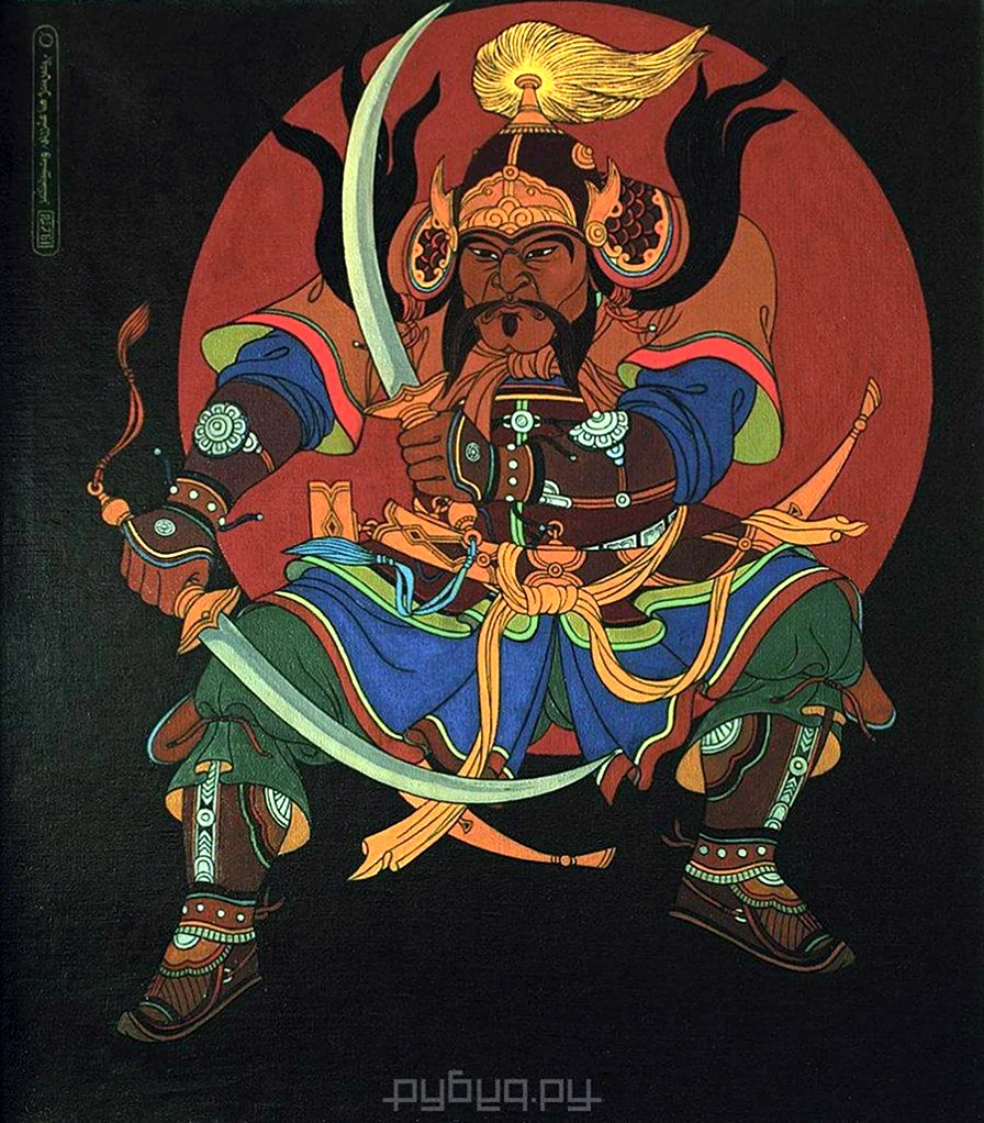 Гэсэр Хан тибетские картины