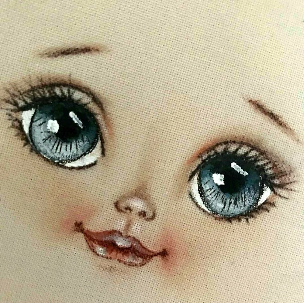 Глаза текстильной куклы